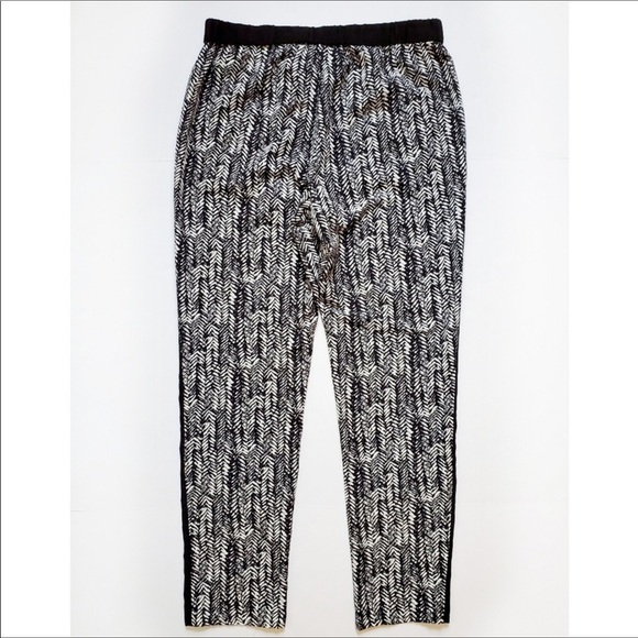 Vince Camuto Drawstring Herringbone Tuxedo Pants - Picture 4 of 9